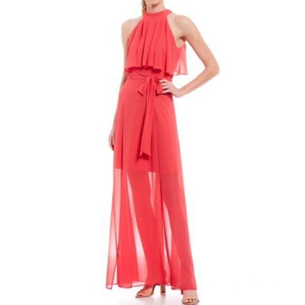 Eliza J Chiffon Maxi